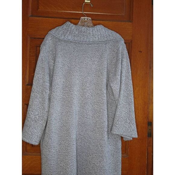 KAREN SCOTT BLUE GRAY COWL NECK TUNIC W 3/4 SLEEVE SIZE XXL. RO - Picture 2 of 3